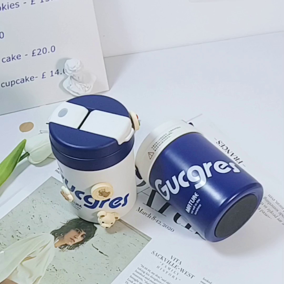 高颜值ins风带吸管保温杯女士便携水杯男学生随行咖啡杯保冷杯子详情11