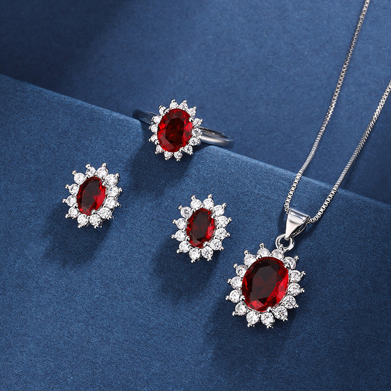 直播仿真莫桑石耳钉女ins爱心S925纯银针锆石六爪莫桑石耳环耳饰详情8