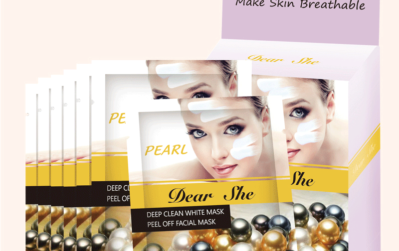 Dear She Pearl Cleansing Mud Mask Blackhead Removal Deep Hydrating Moisturizing Mask for Men and Women pic 13