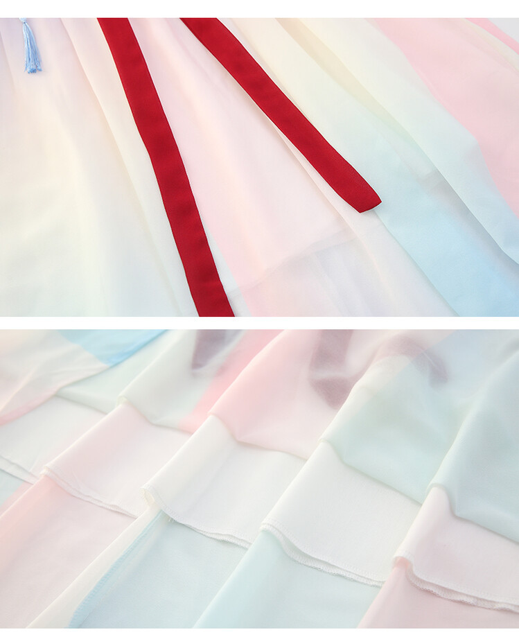 汉服女童春薄款中国风襦裙连衣裙古装超仙春季小女孩儿童唐装批发详情45