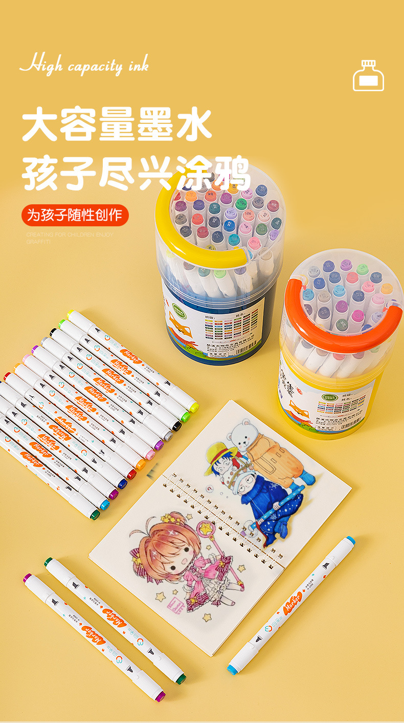 Marker pen set: 12, 24, 36 pieces. Art, drawing, planner, marking, outlining, marker pen, water-based marker pen pic 7