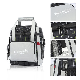 亚马逊新款保温便当包大容量便携户外饭盒袋手提上班族带饭午餐包详情5