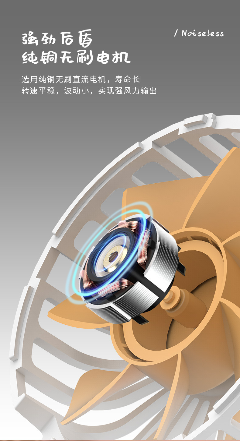 新款手持风扇 USB充电卡通小风扇随身便携学生礼品家用迷你小电扇详情15