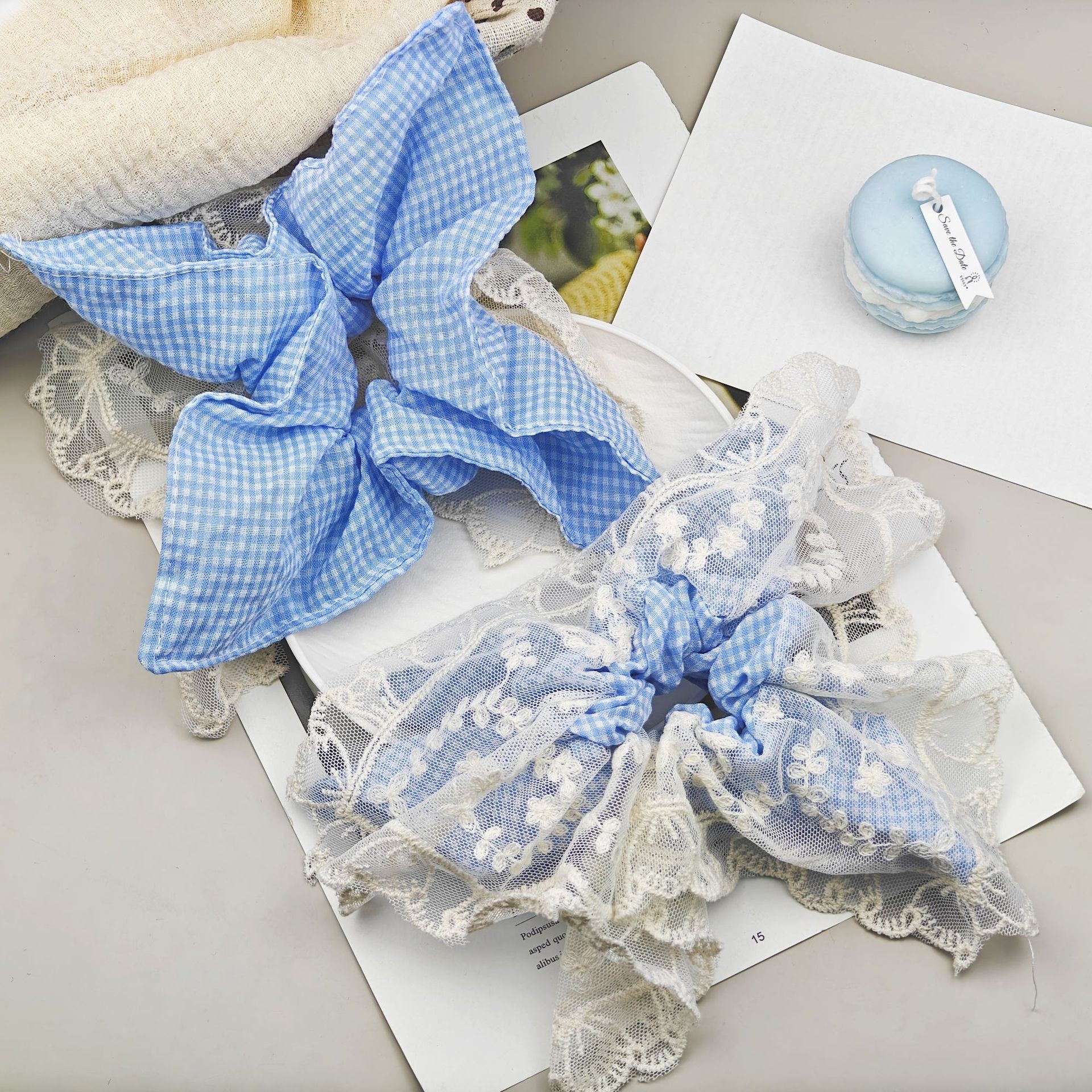 Korean-style large intestine hair band for women, high-end look, high appearance level, ins school style hair band, sweet style, fashionable rubber band hair accessory pic 41