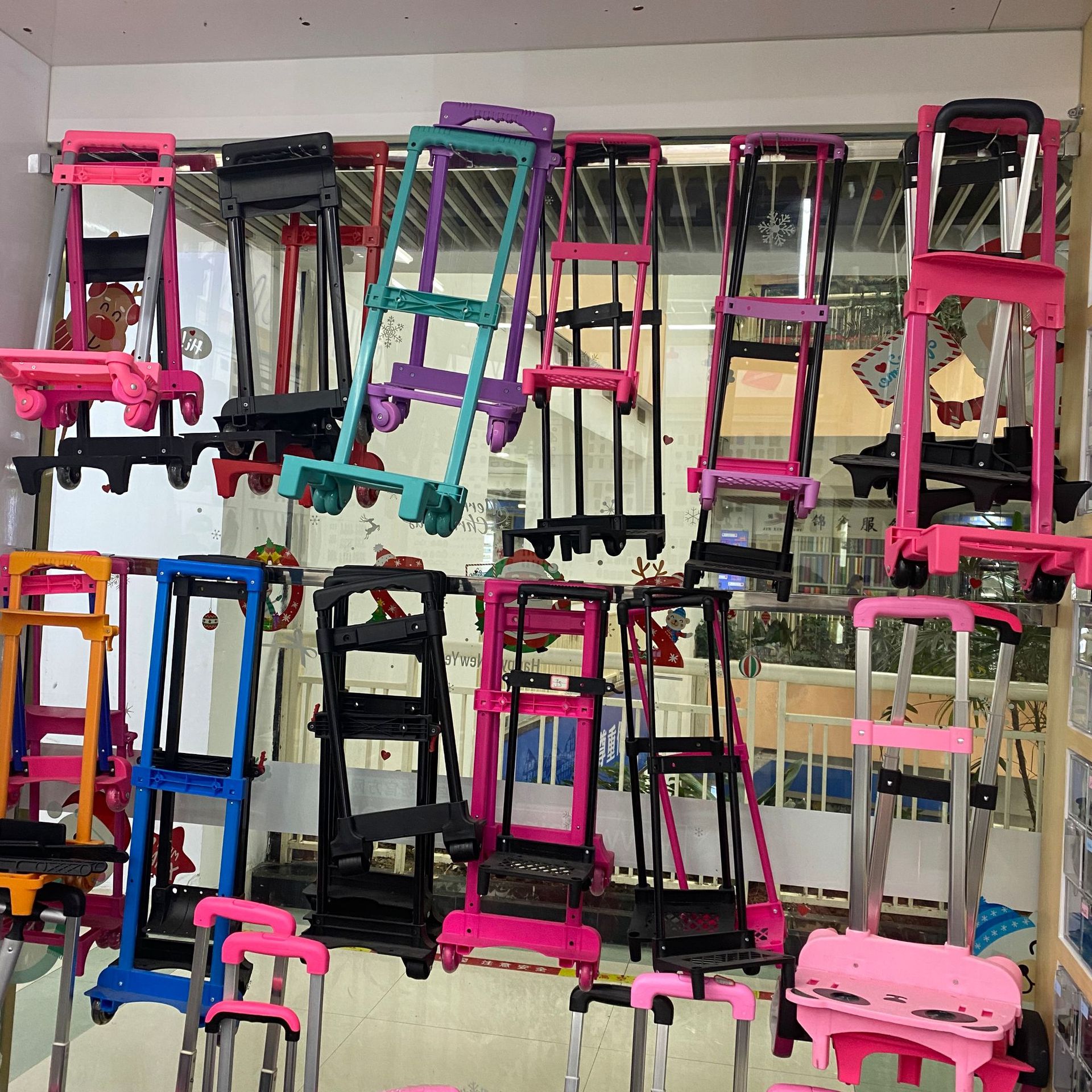 铝合金箱包拉杆 可拆卸 爬楼梯 儿童书包拉杆 购物袋行李箱拉杆详情9