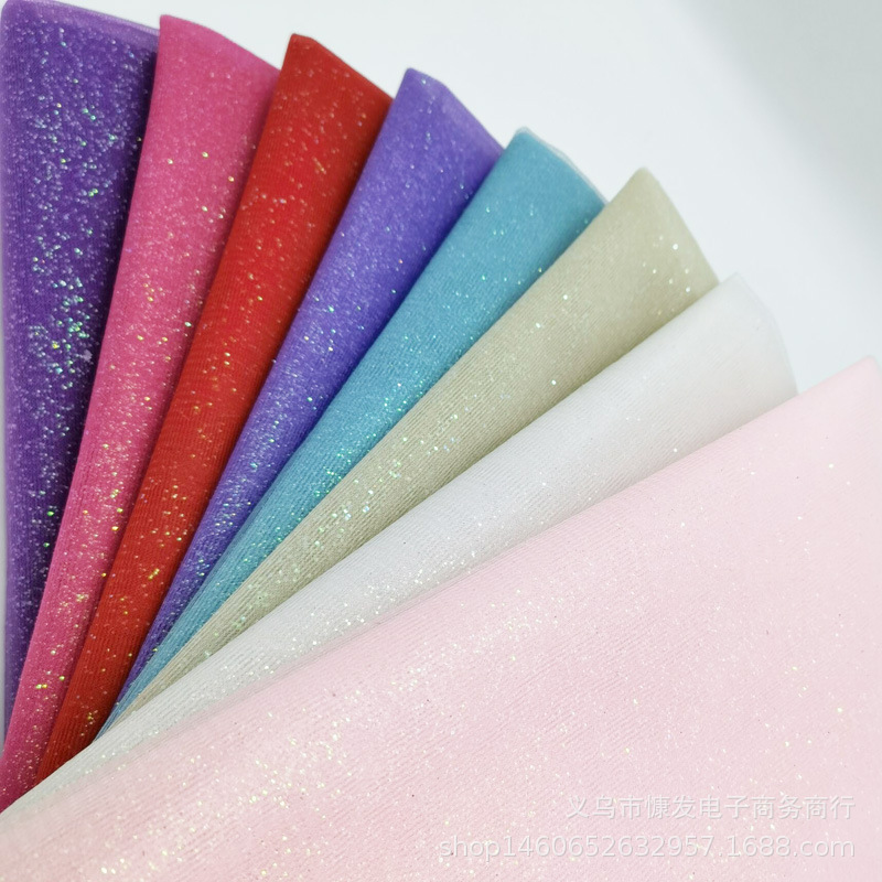 Gold-sprayed plain cloth, gold-powder net, gauze fabric, puffy skirt fabric, clothing, handicrafts, decorations, DIY flowers pic 2
