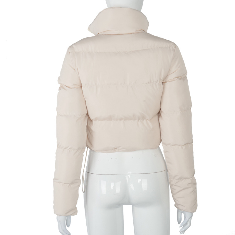 A20504T europa y américa 2021 otoño invierno moda nuevo estilo manga larga cardigan cuello alto caliente pan abajo chaqueta mujeres pic 21