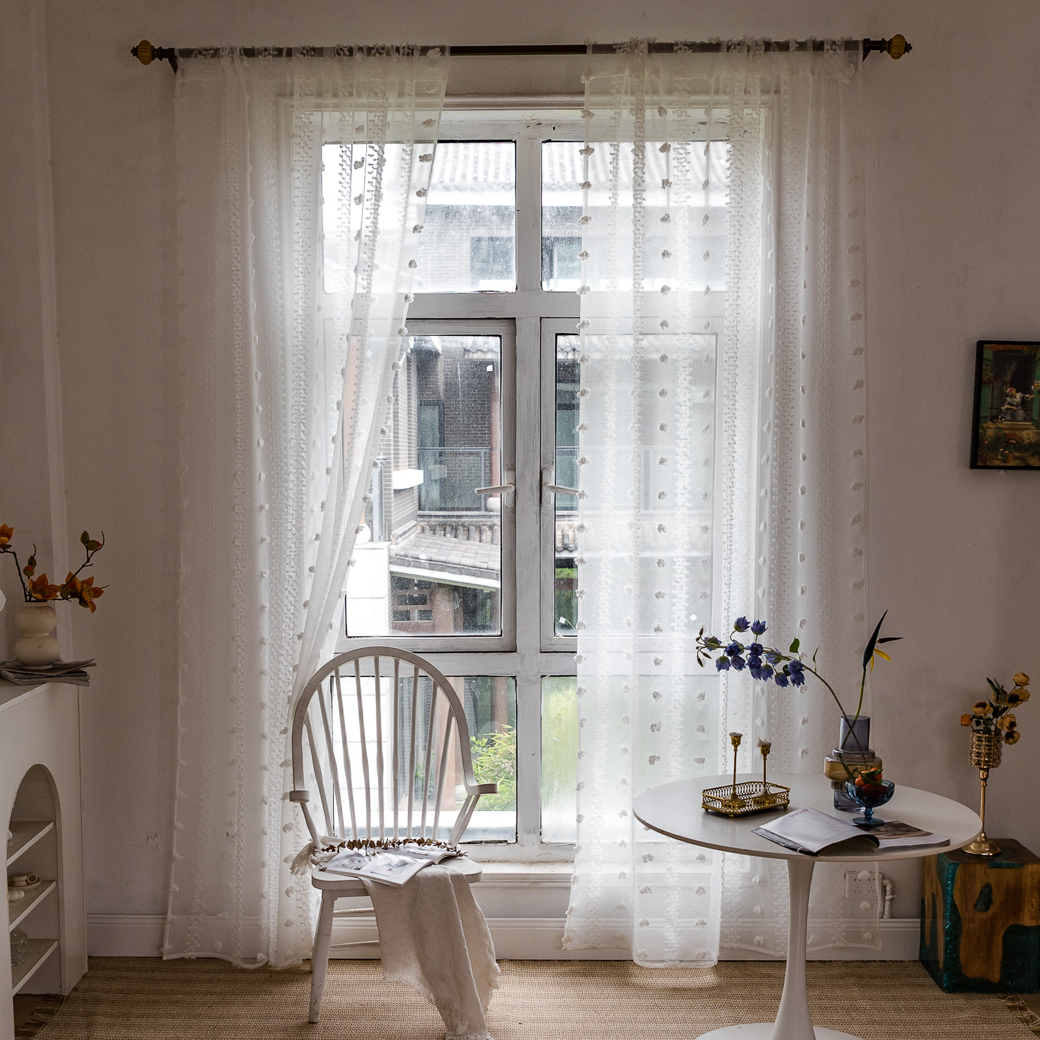 Cross-border best-selling Instagram influencer finished yellow niche light and thin window screen for living rooms and bedrooms. Manufacturer pic 71