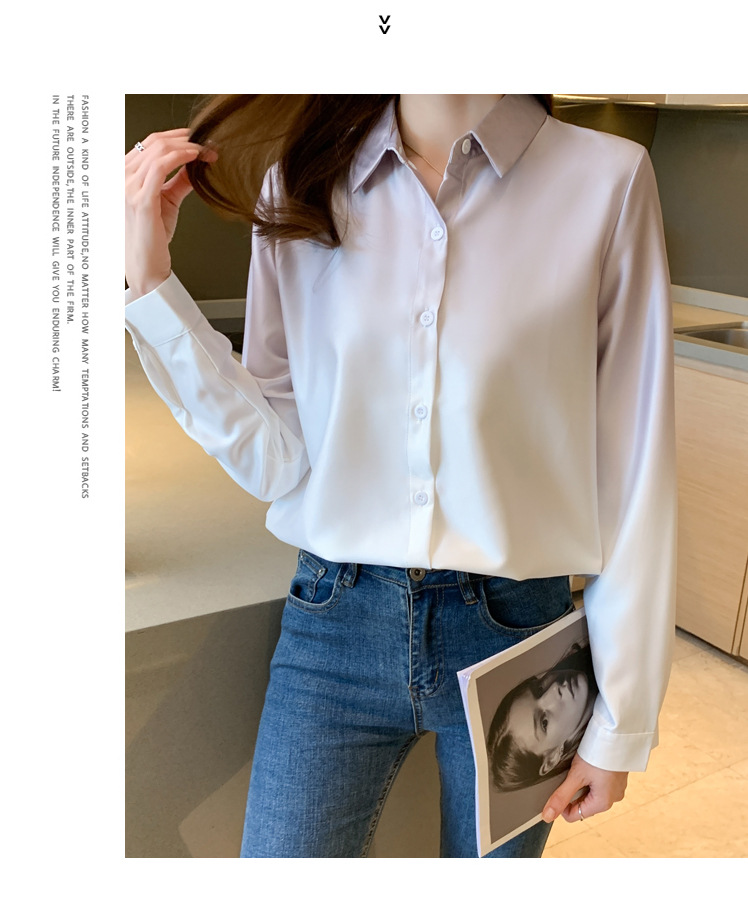 2024秋新款设计感渐变衬衣个性长袖气质百搭宽松显瘦时尚女式衬衫详情13