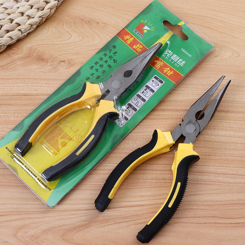 6寸尖嘴钳 钢丝老虎钳 钳子厂家批发 家用五金工具 义乌详情28