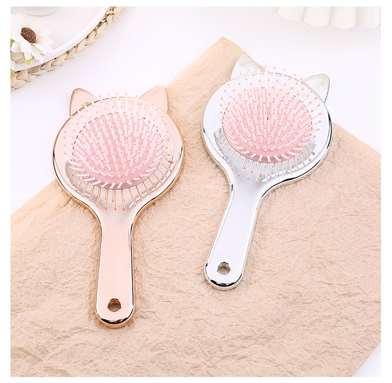 Cute and compact cat air cushion comb with Japanese and Korean style, fashionable and fragrant hair comb with a girlish heart, airbag hair massage comb pic 16