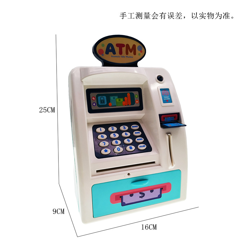 新款英文存钱罐创意儿童迷你保险柜卡通密码卷币储蓄罐详情21