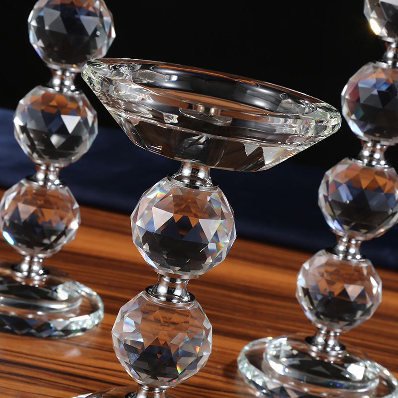 厂家直销现代简约水晶烛台浪漫烛光晚餐婚庆节日餐桌工艺品摆件详情6