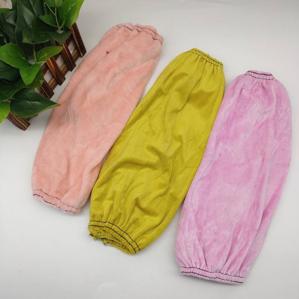 Plush fabric sleeves for adults, long sleeves, clean cuffs, cleaning, labor protection, household chores, stain-resistant and dirt-resistant fashion covers wholesale pic 5