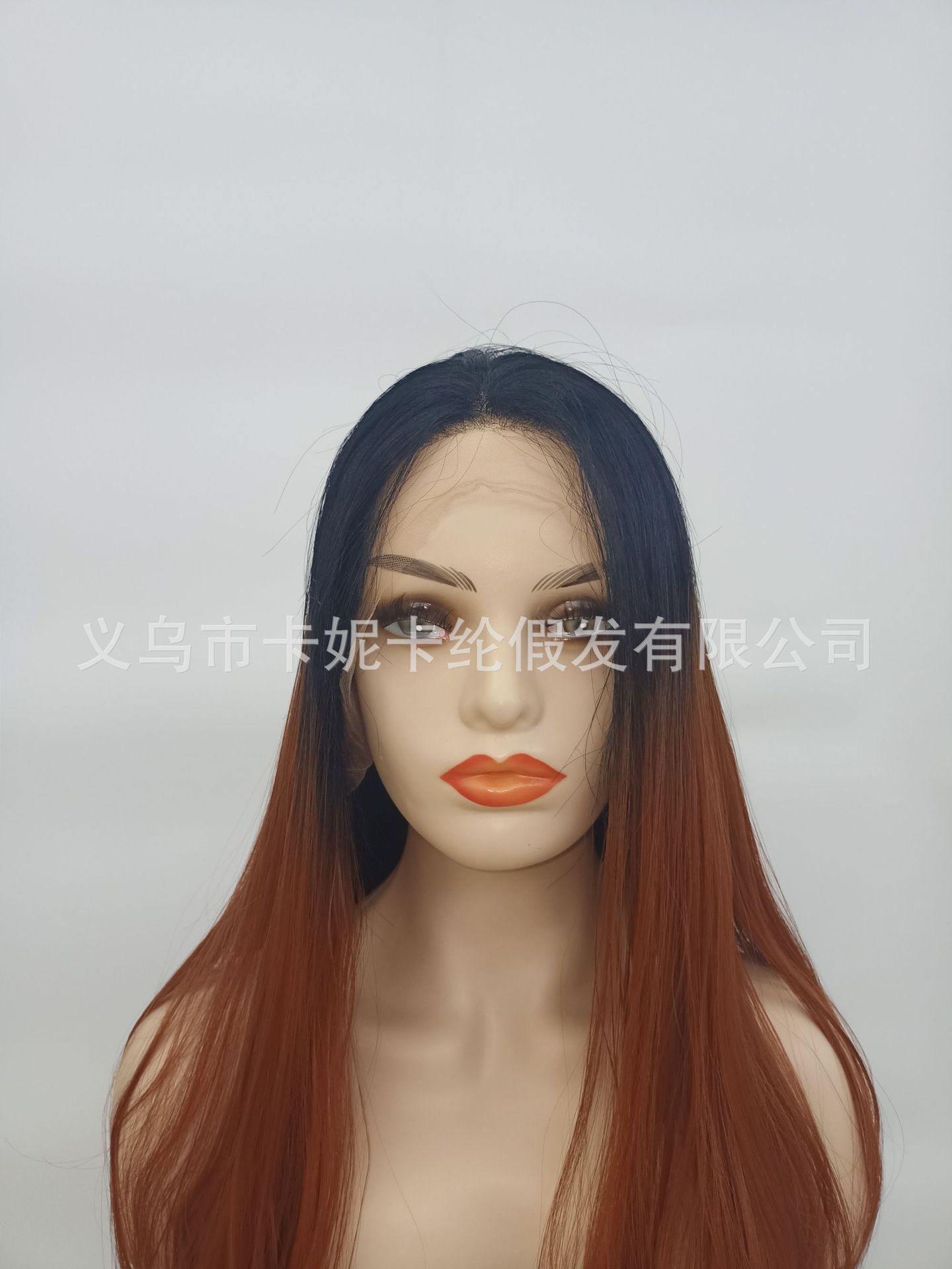 欧美新款黑色渐变深棕色360 lace wigs vendor前蕾丝头套 wigs详情13