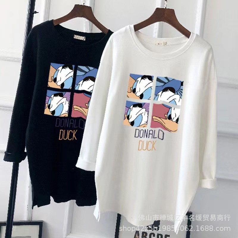 2023春秋新款女装长袖t恤韩版休闲大码女式t恤上衣打底衫外贸批发详情22