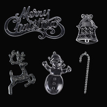 圣诞树挂件节日装饰品新款瀑布雪花透明五角星树枝冰凌套装挂饰详情7