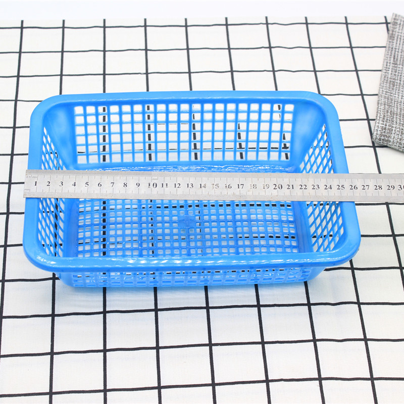 Rectangular plastic rice-washing sieve, vegetable washing and draining basket, rice-washing sieve, rice-washing machine, rice-washing basket, storage blue, one yuan and two yuan store pic 5