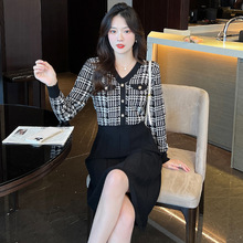 秋冬新款半高领小香风打底裙羊毛连衣裙女内搭针织裙子修身毛衣裙详情29