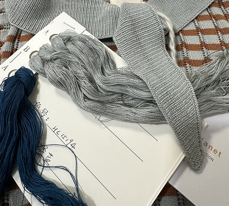 knit planet女童领结上衣镂空喇叭裤套装夏季薄款莫代尔棉针织衫详情3