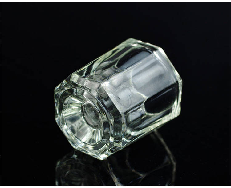 Wholesale of special glue cups for grafting, nail removal water cups, thickened crystal glass cups, and eyelash extension auxiliary tools pic 4