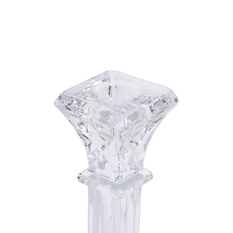 Retro crystal glass candlesticks, light luxury and romantic candlelight dinner props, home dining table decoration ornaments pic 7