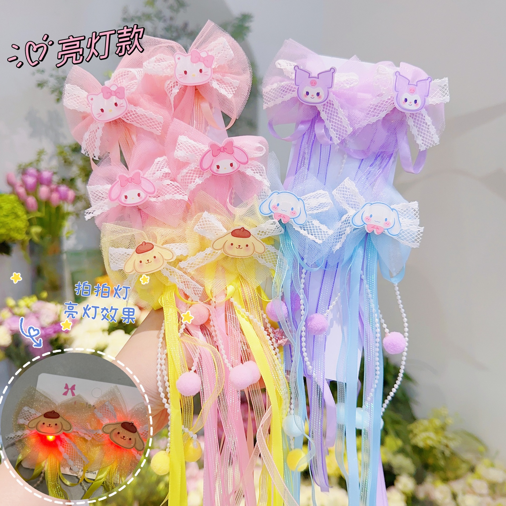 儿童发夹可爱库洛米发饰小女孩蝴蝶结发夹宝宝洛丽塔装扮饰品发卡详情9