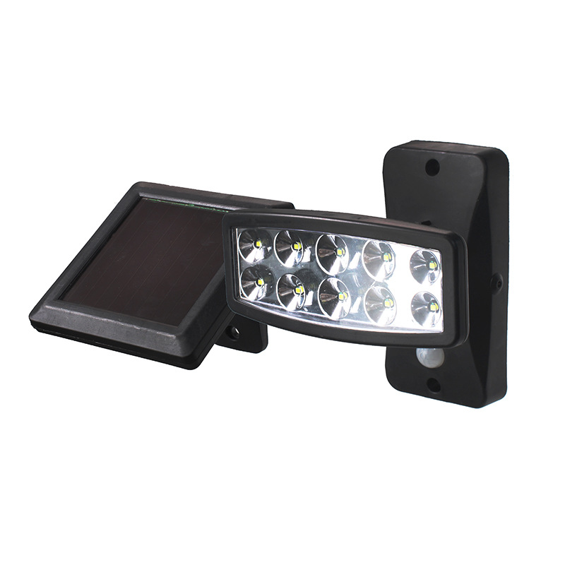 led solar human body sensor light, outdoor waterproof courtyard wall lamp, household lighting, human body sensor floodlight pic 6