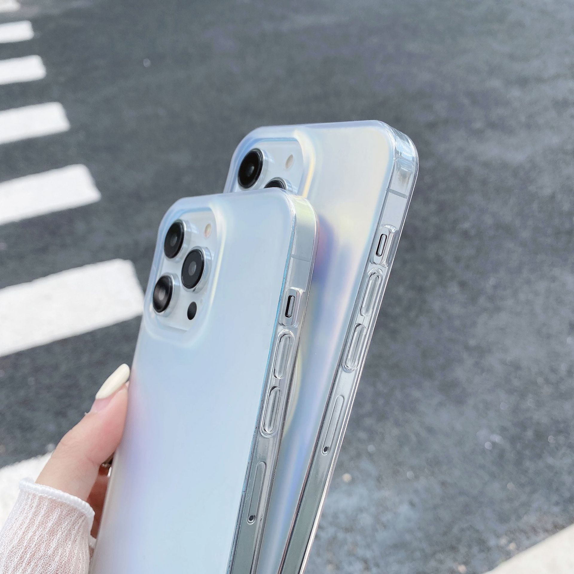 JT magnetic phone case for iPhone 15, laser iPhone 14 Pro Max, colorful chameleon 11, matte case 13 pic 9
