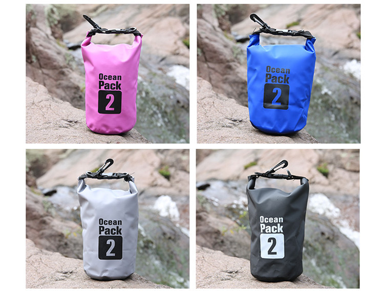 Factory direct supply of outdoor drift bucket bags, sports waterproof bucket bags, colored waterproof fabric bags, beach camping backpacks pic 16
