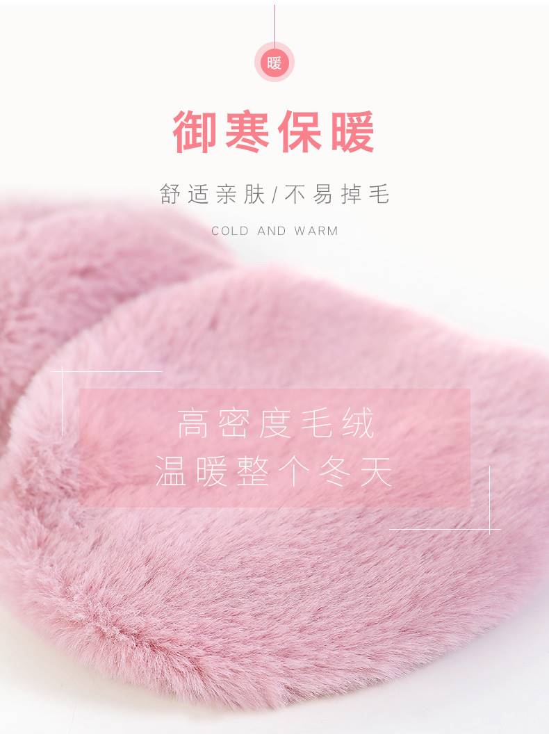 护耳口罩女冬天保暖防寒耳套卡通冬季防风毛绒耳罩二合一面罩详情5
