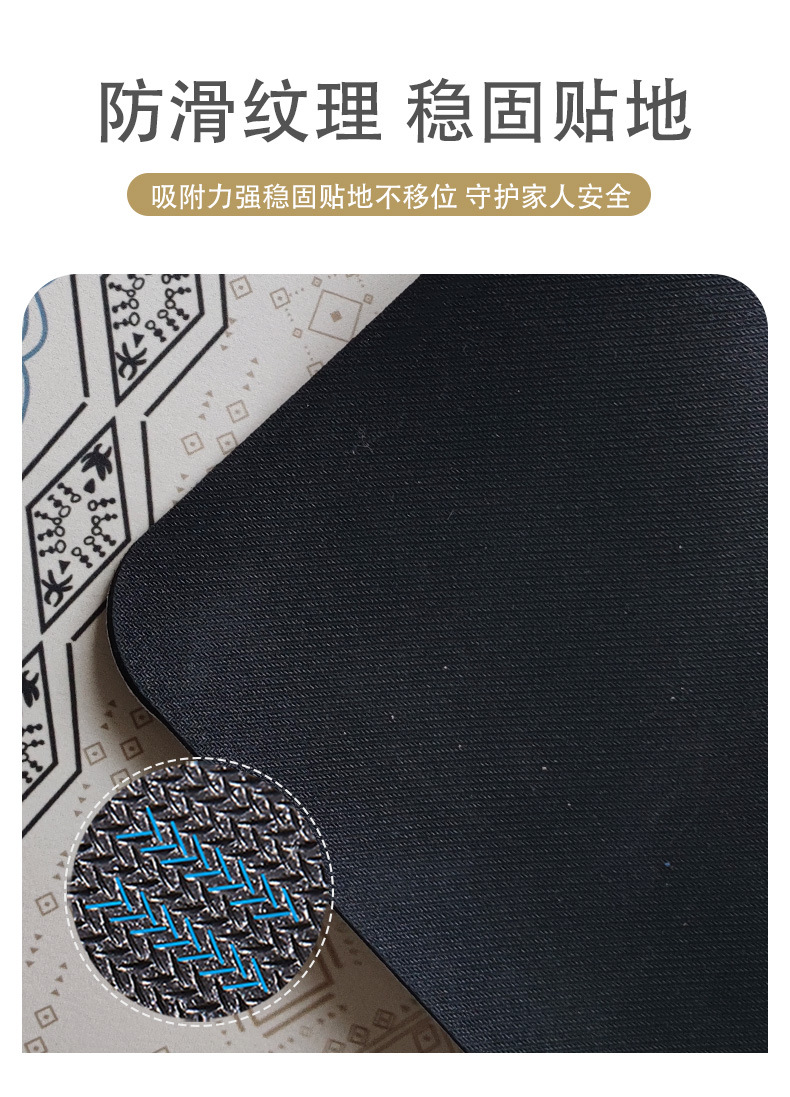 浴室硅藻泥吸水垫防滑垫厕所卫生间门口洗手间脚垫家用卫浴地毯详情6