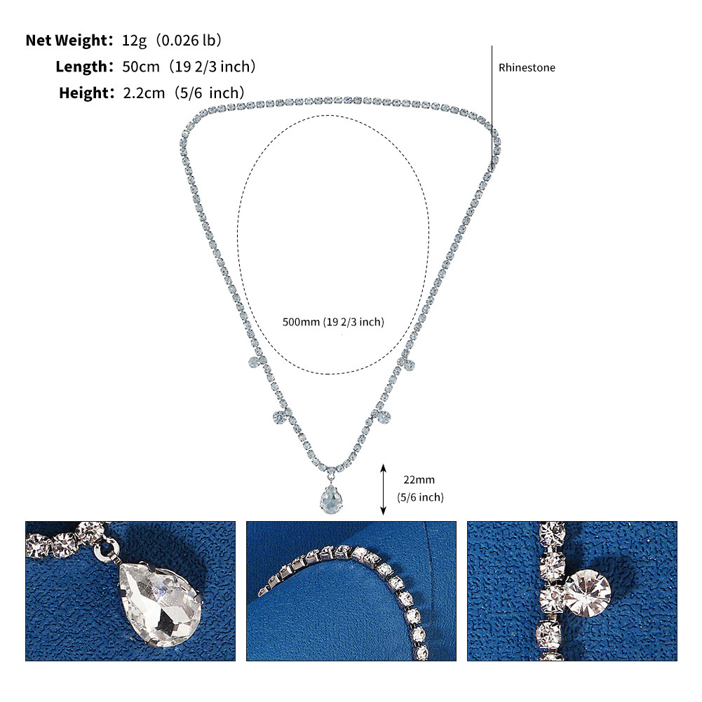 The European and American retro chain headwear features a light luxury design with multiple layers of water diamond headbands and Bohemian-style forehead ornaments pic 32