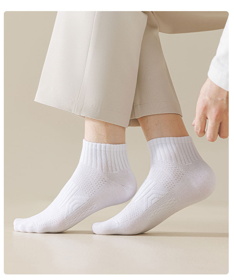 袜子男士防臭吸汗纯棉春夏薄款夏季男袜抗菌短袜透气船袜夏运动袜详情21