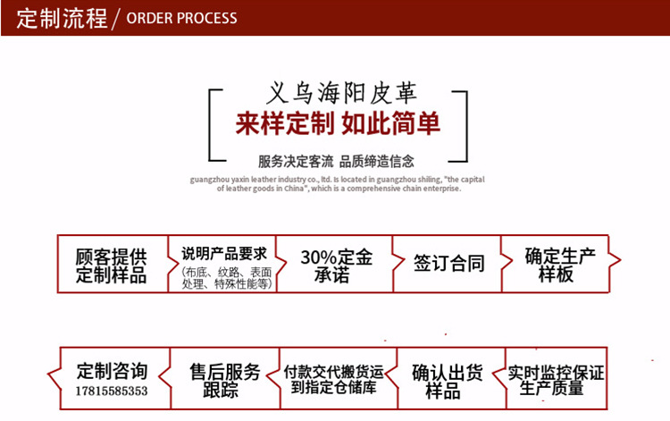 箱包皮带软包皮革面料支持定制 四叶草金属羽毛编织条纹PVC人造革详情13
