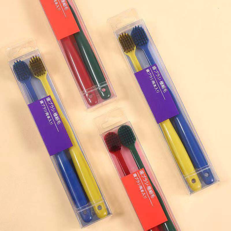 Douyin and Kuaishou wechat business live-streaming bestsellers: Ultra-fine soft-bristled wide-head couple toothbrushes, large-head bamboo charcoal soft-bristled toothbrushes pic 7