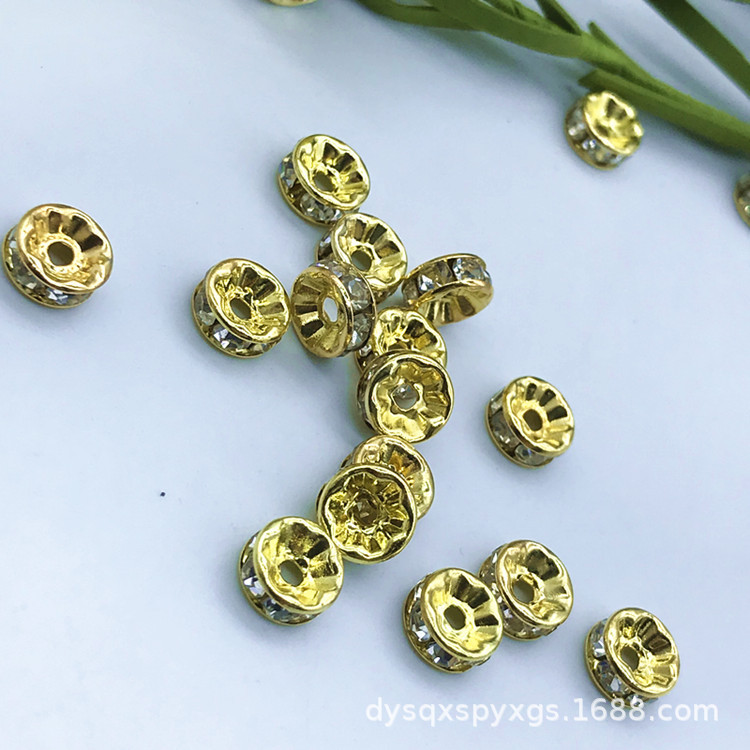 DIY jewelry accessories, iron-edge diamond ring necklaces, bracelets, shoes, clothing accessories, factory direct sales pic 4