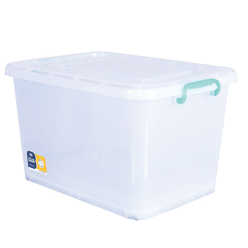 Wholesale of large-sized plastic storage boxes with sliding LIDS and wheels, as well as clothing and toy storage boxes pic 5