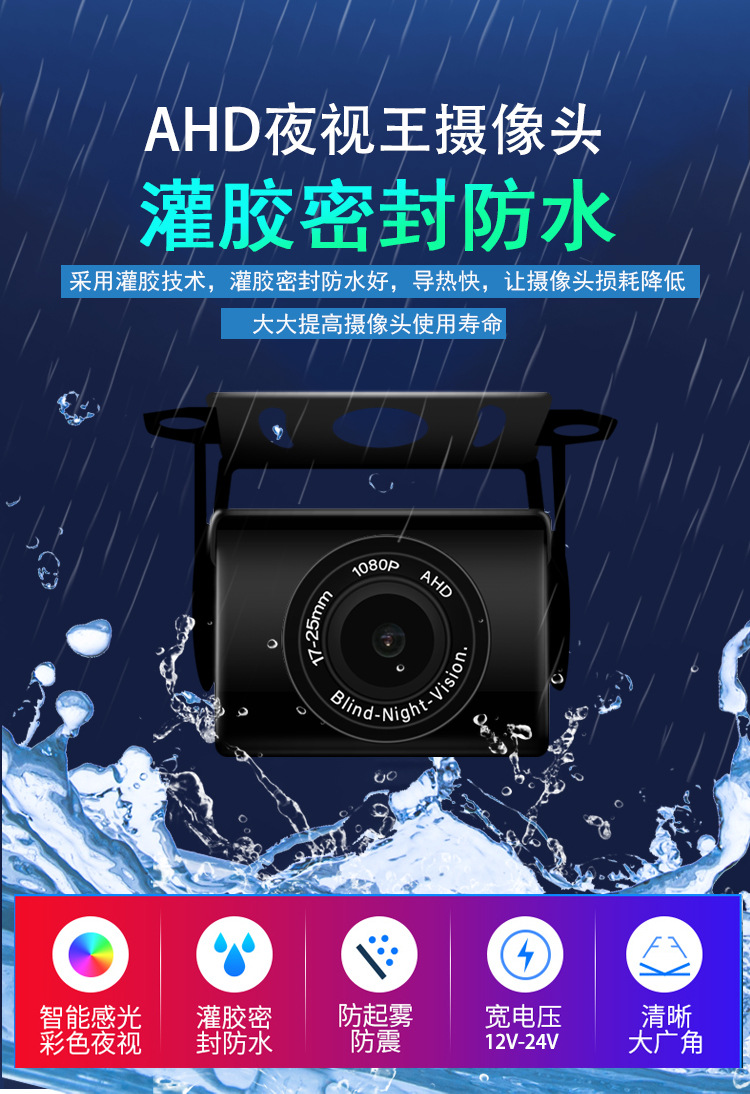 货车四路监控一体机高清记录仪360度全景前后左右倒车影像12V24V详情6