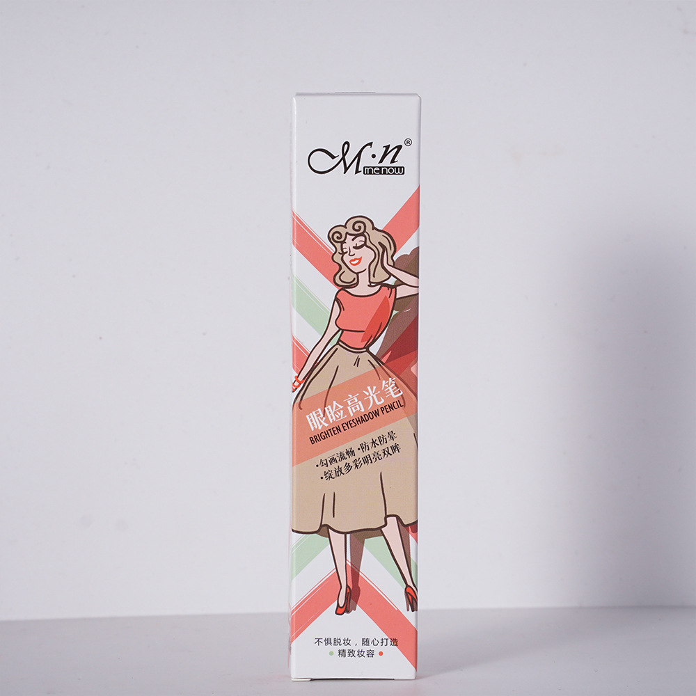 MENOW Eye and Face Brightening Double Head High-Gloss Pen Pearl Champagne Gold Eyeshadow Pen P154 with Pencil sharpener pic 11