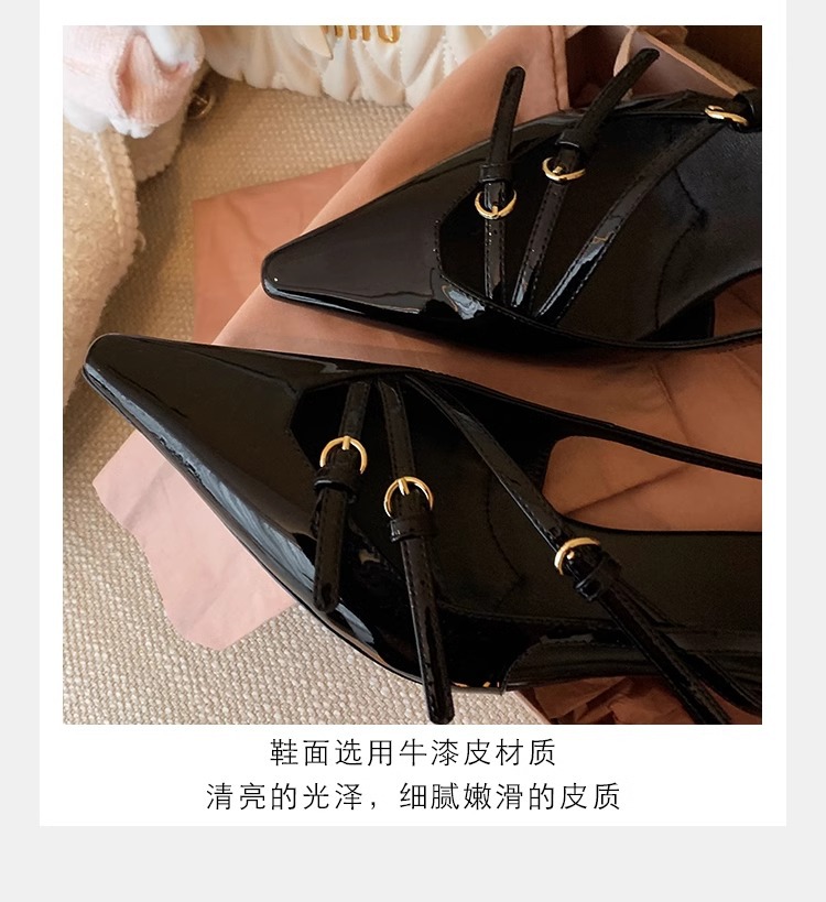 时尚真皮女鞋气质单鞋凉鞋女一字带尖头高跟鞋细跟女鞋2024春夏季详情21