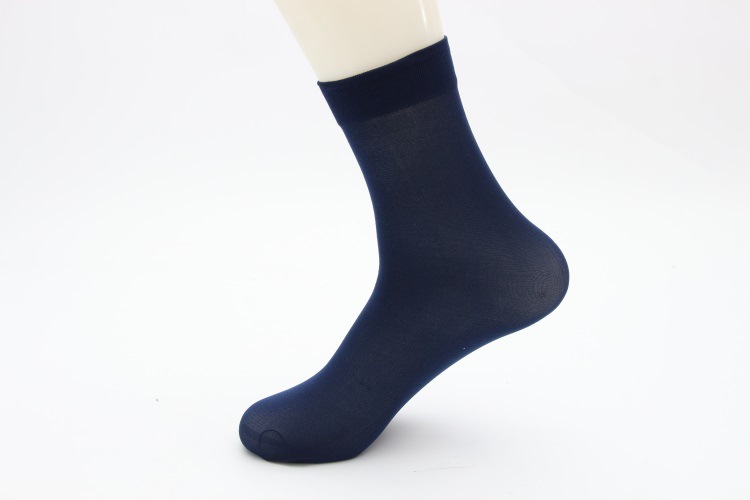 Hombres de verano medias de tubo medio calcetines de baño de pies calcetines de piso mercerizado algodón color sólido estilo fino negocios hombres calcetines al por mayor pic 17