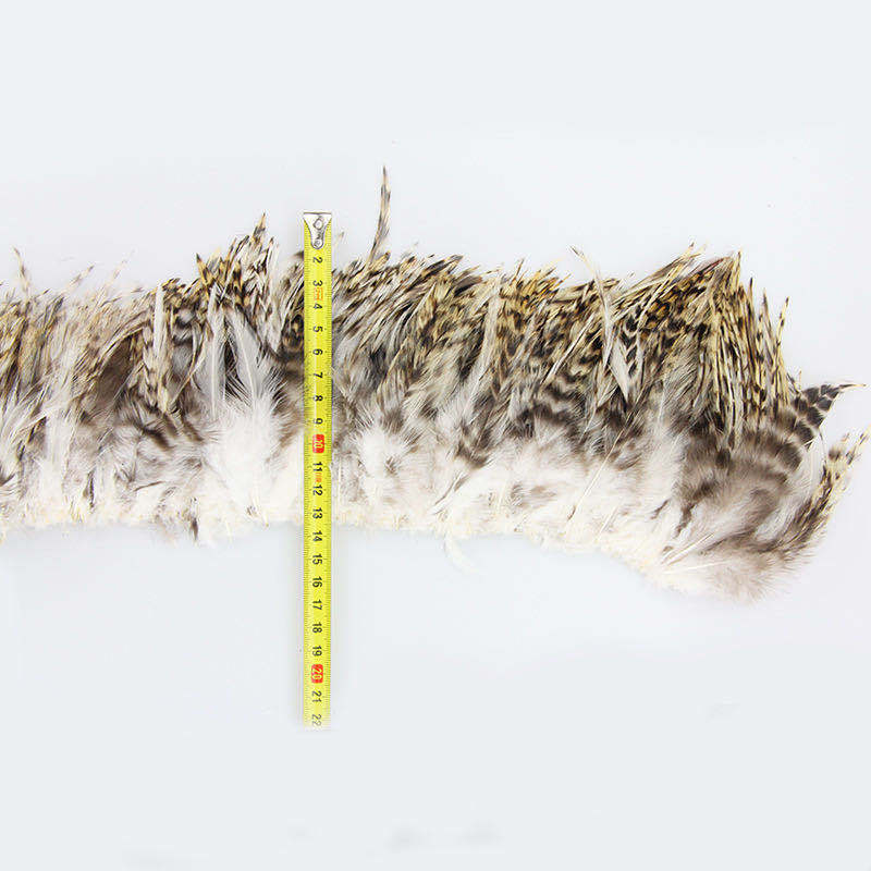 The manufacturer supplies green reed flower chicken feather handmade diy accessories, dreamcatchers, clothing feather accessories, and reed flower pointed-neck feathers pic 20