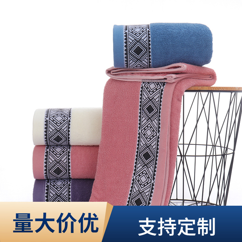 Wholesale of all-cotton towels for face washing, soft and absorbent, supermarket advertising, welfare gifts, towel manufacturing LOGO, Gaoyang manufacturer pic 3