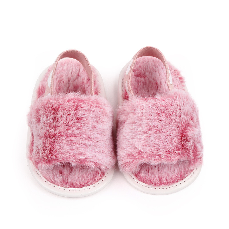 Baby cloth sandals, new style baby sandals, tie-dyed fur sandals, summer walking shoes, baby shoes 2801 pic 6