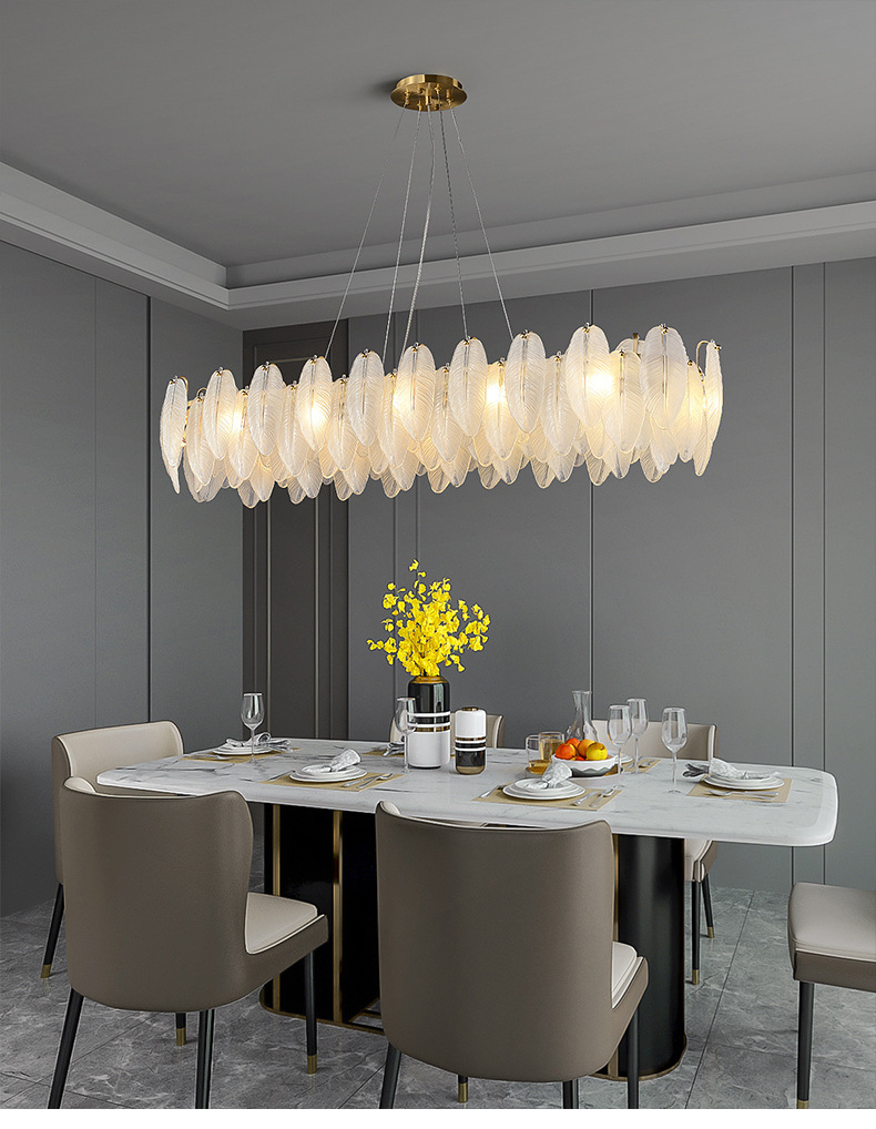 2022年新款美式轻奢全铜餐厅吊灯后现代设计师吧台样板间创意灯具详情1