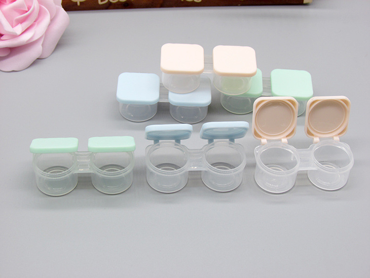 Portable dual-box flip contact lens case, independent press dual-box, convenient to use, three colors available, specially for foreign trade pic 34