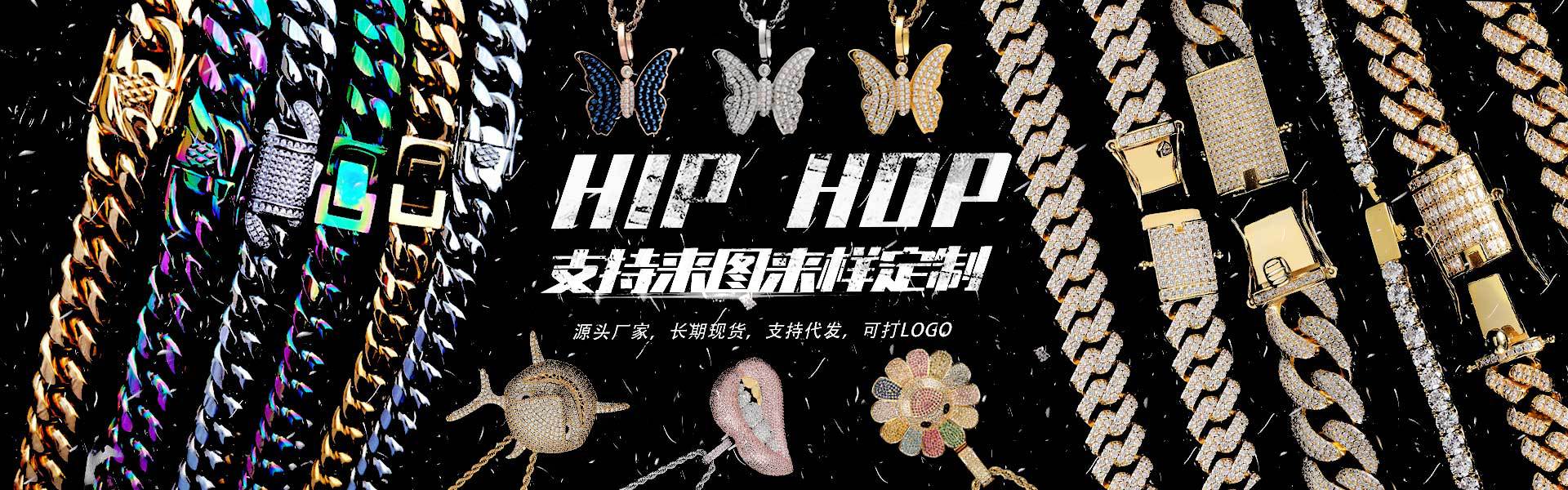 A new hip-hop fine water drop English letter patchwork pendant with micro-inlaid zircon and personalized creative letter necklace from Europe and America pic 1