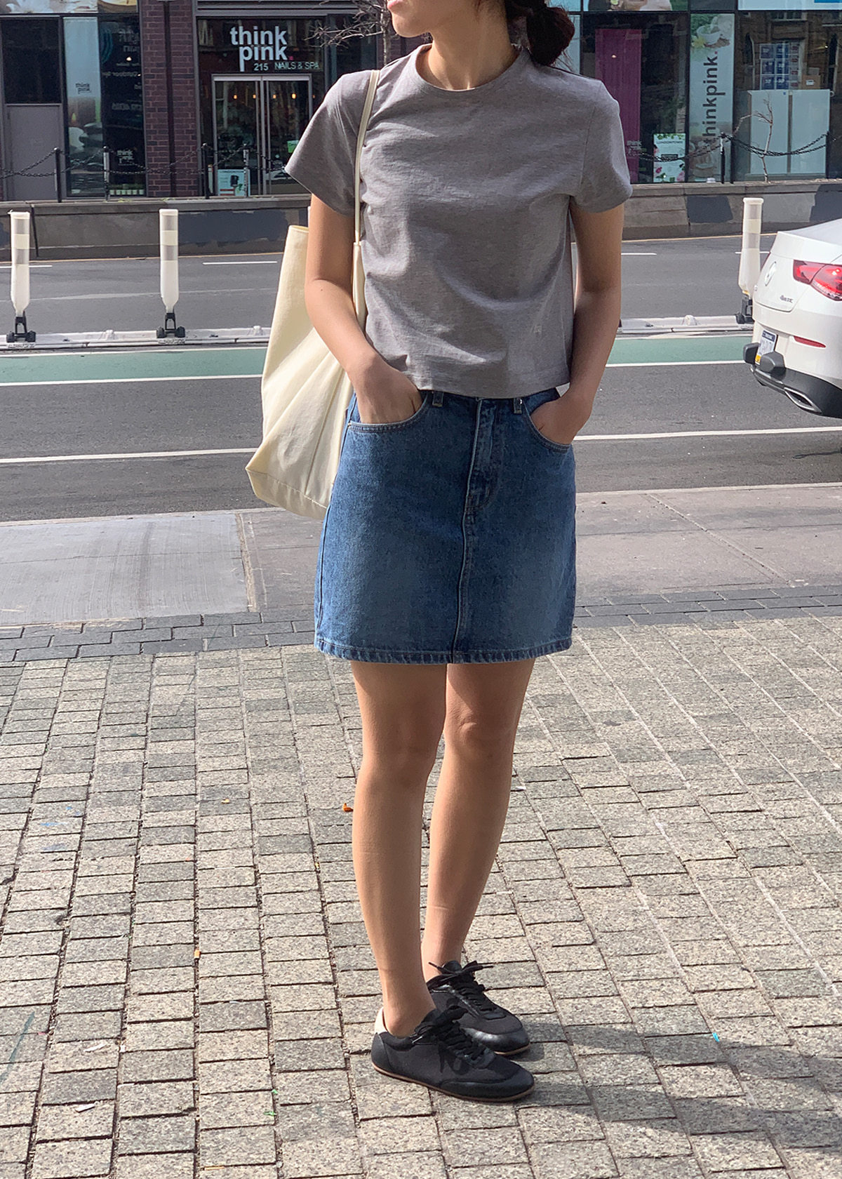 Pure cotton off-the-shoulder embroidered short-sleeved T-shirt for women, 2025 summer solid color casual style, Han Dongdaemun base layer ha*g pic 53