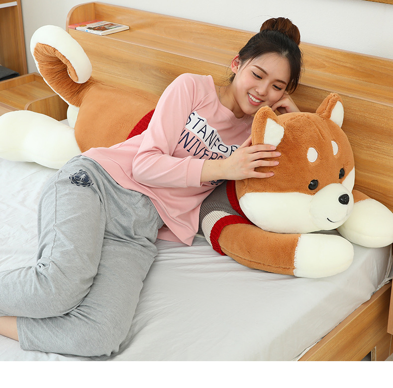 Factory direct supply of Shiba Inu plush toys, Pappa Dog throw pillows, long pillows, bed dolls and cute stuffed toys wholesale pic 14